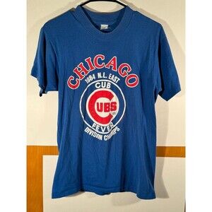 Vintage 1984 Chicago‎ Cubs NL East Division Champions Shirt Medium MLB Baseball